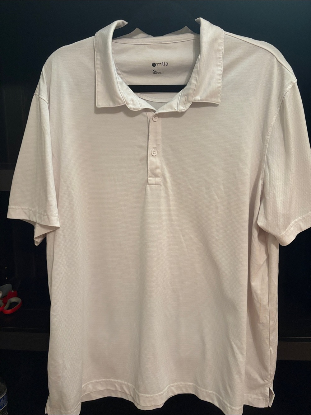 Zella Men's White Polo Performance Shirt